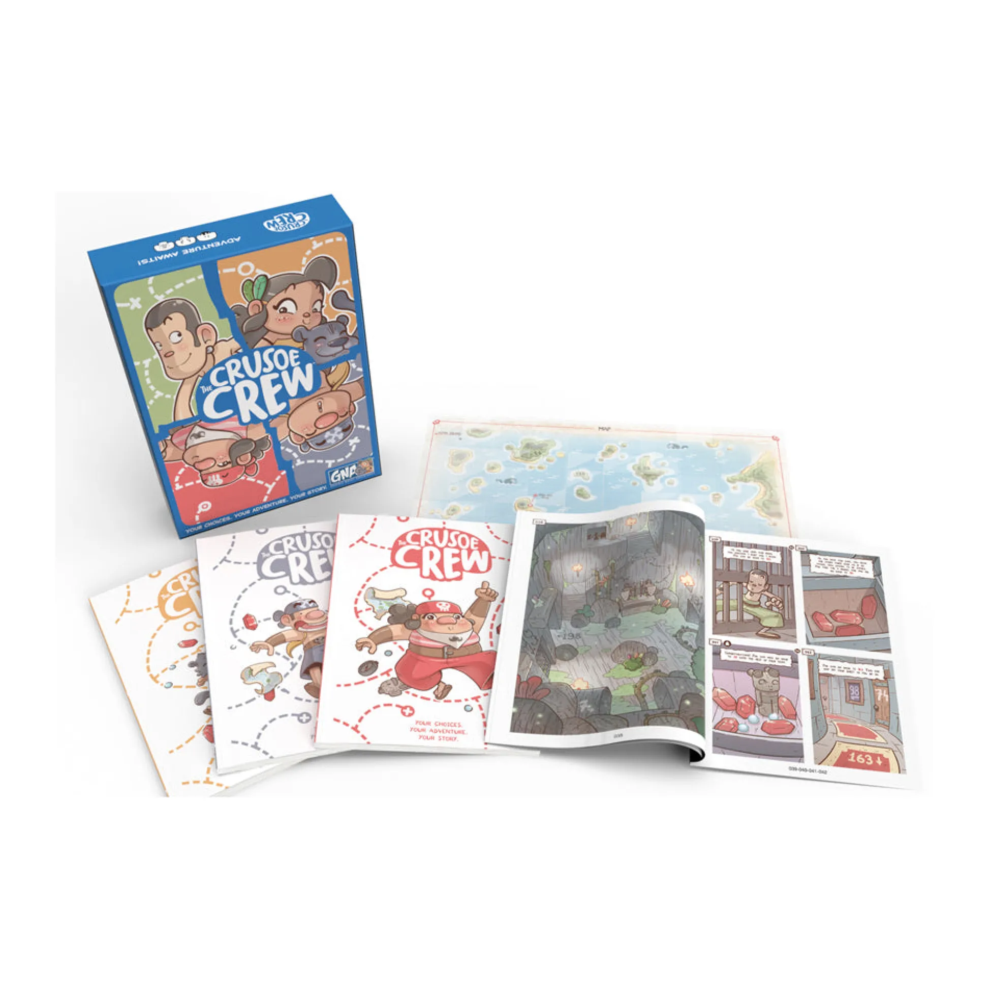 AreYouGame The Crusoe Crew 4-Player Graphic Novel Adventure Set* Board Games|Role-Playing Games
