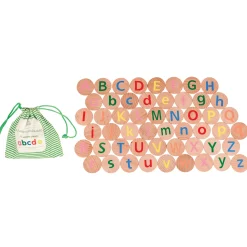 Educators Resource The Freckled Frog Alphabet Matching Pairs - Educational Wooden Disc Set - 52 Pieces* Preschool Education Toys & Activities