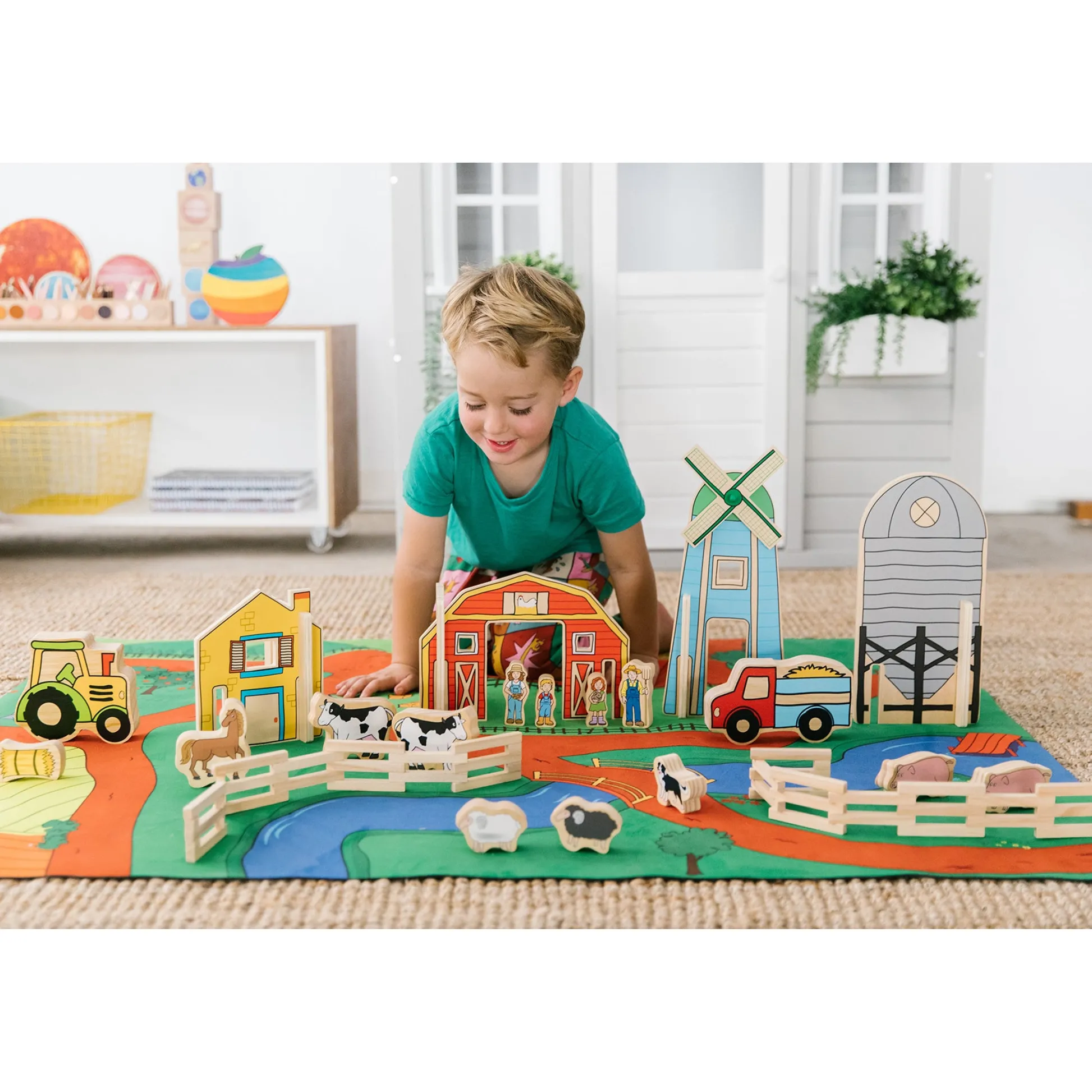Educators Resource The Freckled Frog Farm-Themed Play Mat for Kids* Social & Emotional Skills|Preschool Education Toys & Activities
