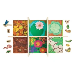 Educators Resource The Freckled Frog Minibeast Adventure Playset - Colorful Bug Blocks and Habitats - 15 Pieces* Preschool Building Sets & Blocks|Preschool Education Toys & Activities