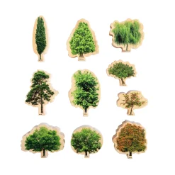 Educators Resource The Freckled Frog Seasons Wooden Trees - Educational Block Set* Preschool Building Sets & Blocks|Social & Emotional Skills
