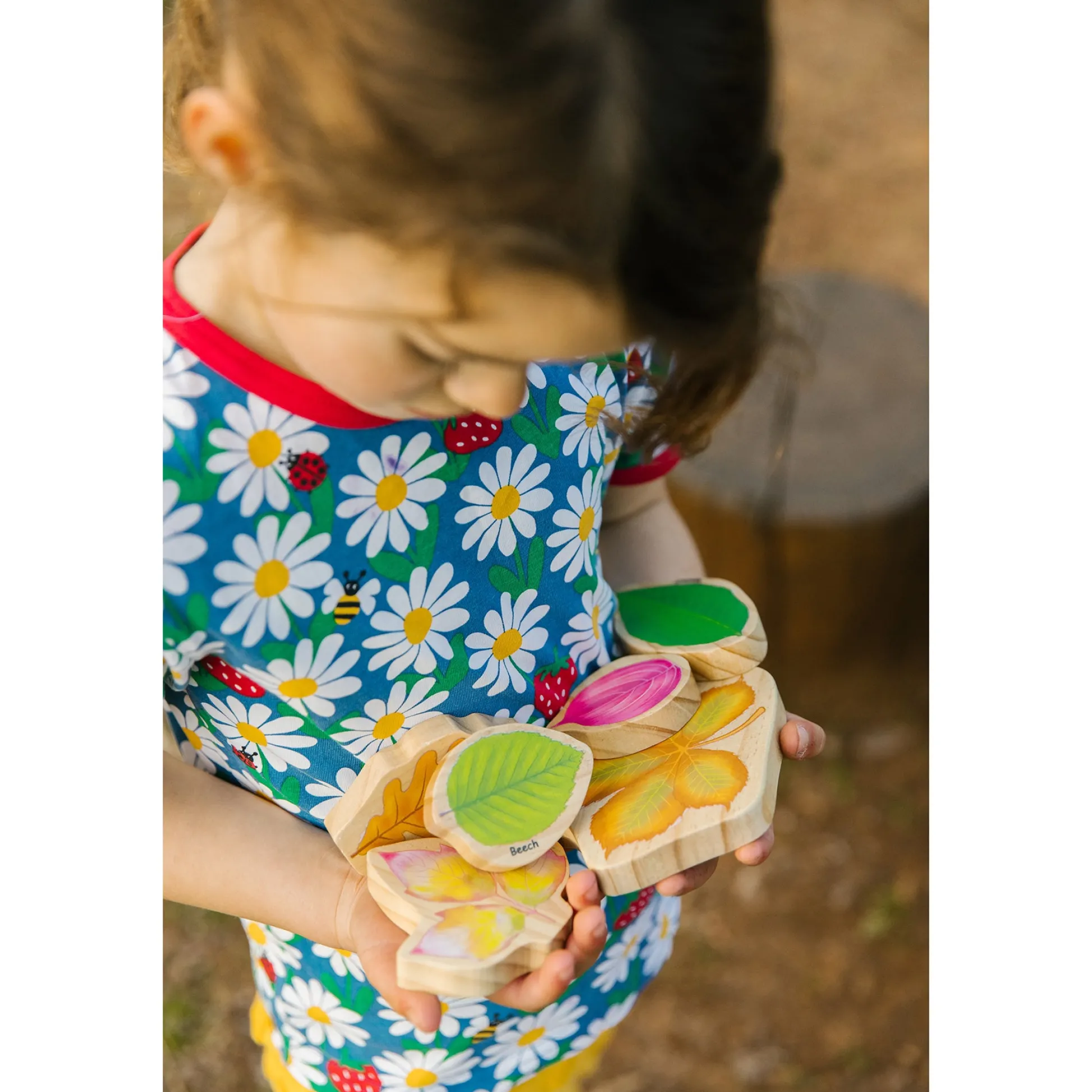 Educators Resource The Freckled Frog Stacking Leaves - Educational Wooden Block Set* Preschool Building Sets & Blocks|Preschool Education Toys & Activities