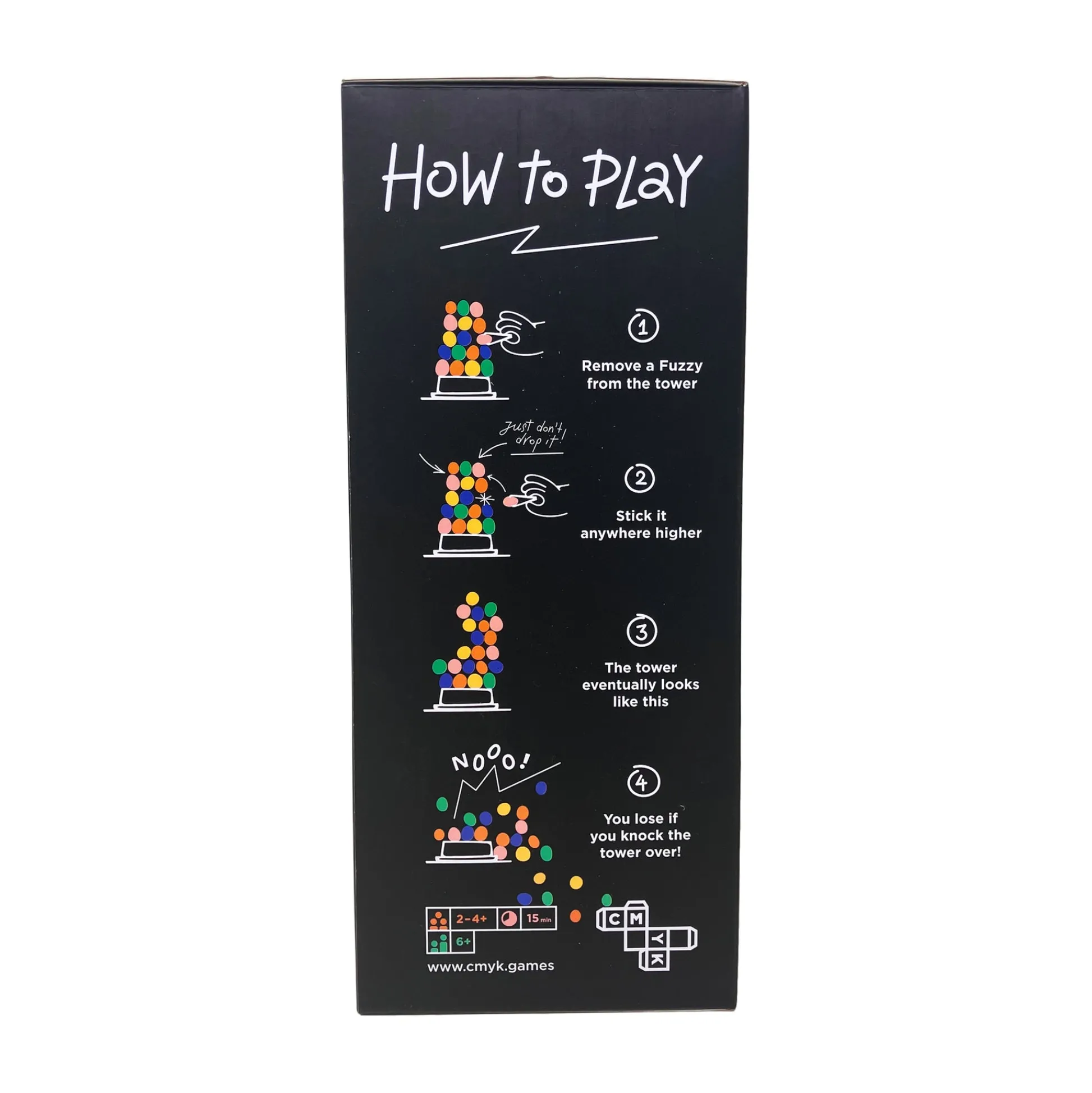 AreYouGame The Fuzzies Colorful Tower Stacking Family Game* Family & Entertainments Games