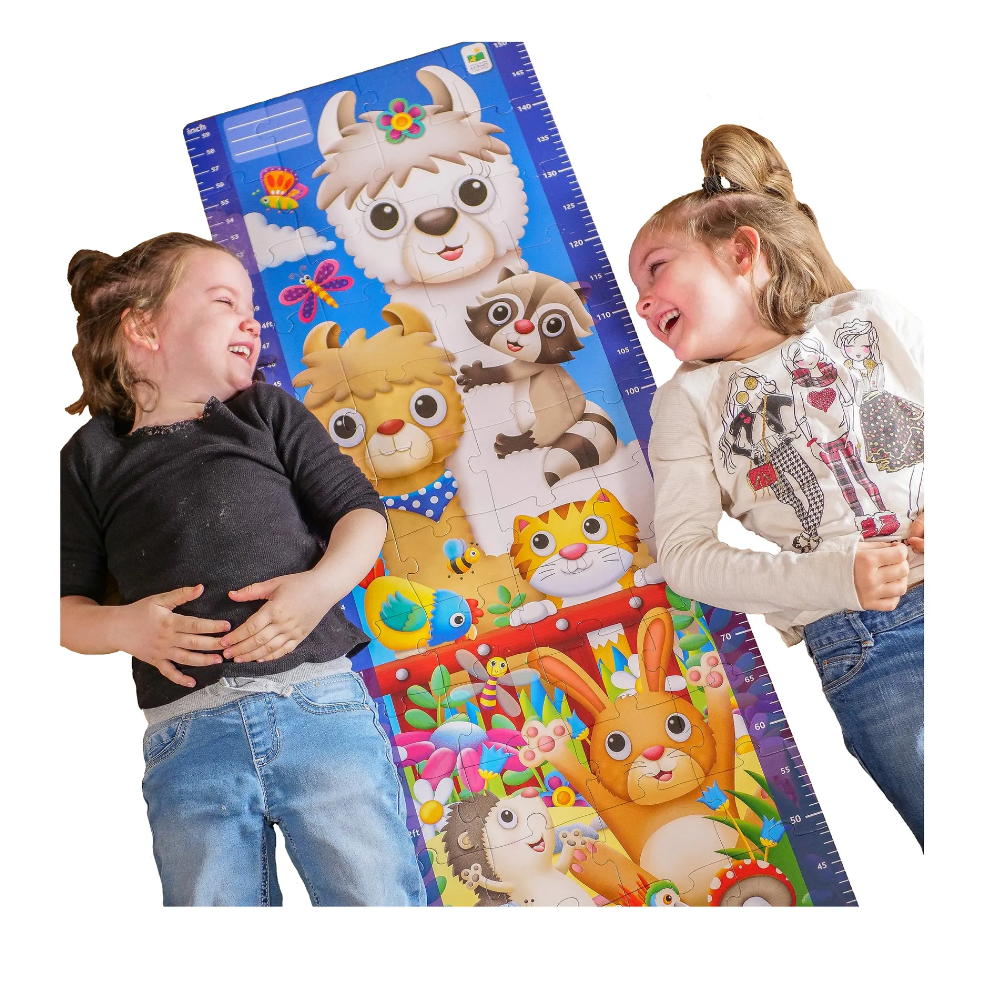 AreYouGame The Learning Journey Long & Tall Animal Friends Growth Chart Puzzle - 50+ pc* Puzzles