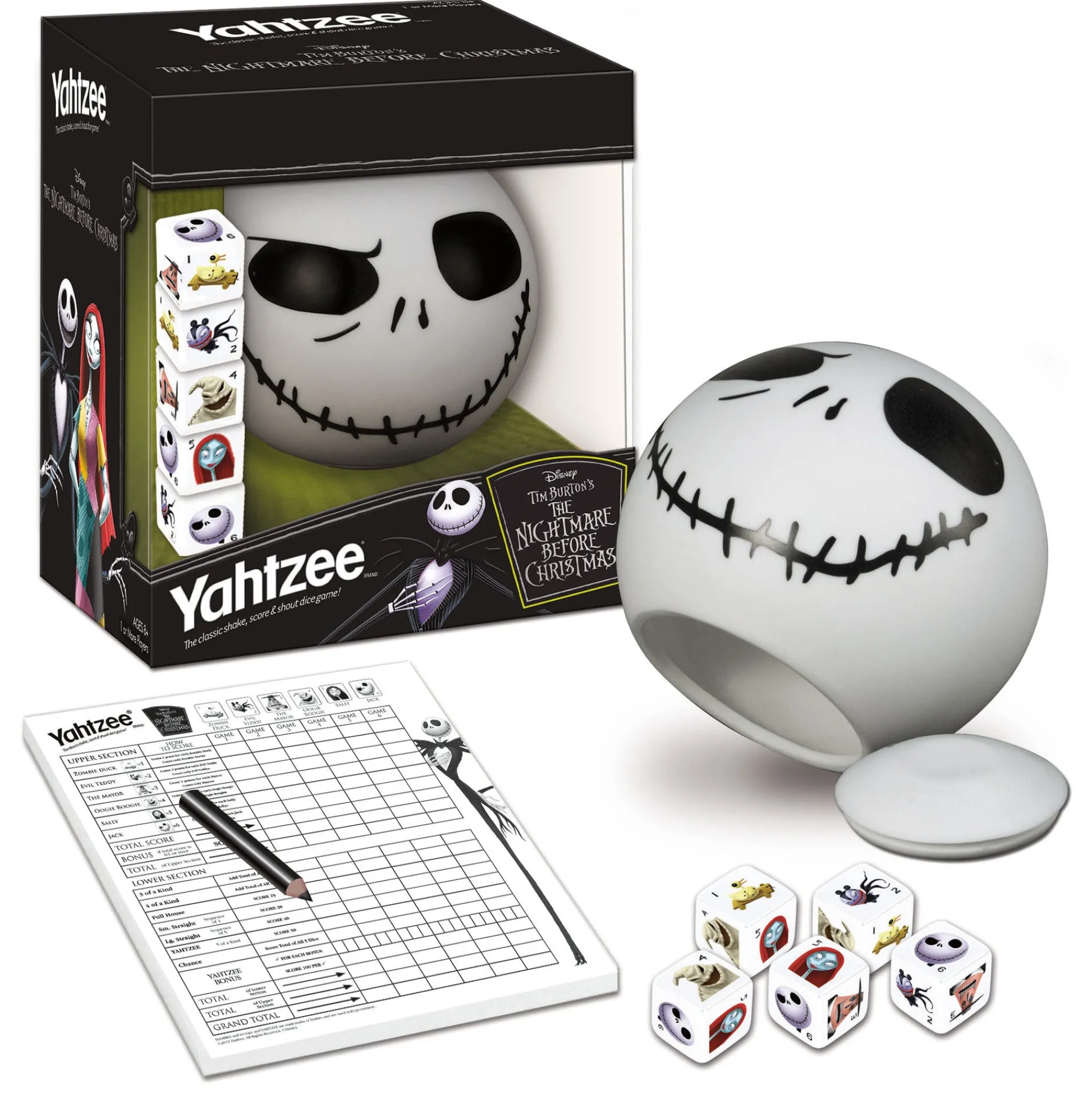 Educators Resource The Nightmare Before Christmas YAHTZEE® Dice Game* Dice, Roll & Write Games