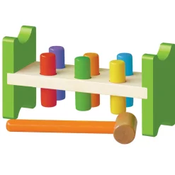 Educators Resource The Original Toy Company - Pound a Peg Classic Bench Toy - Colorful Wooden Pegs* Preschool Education Toys & Activities