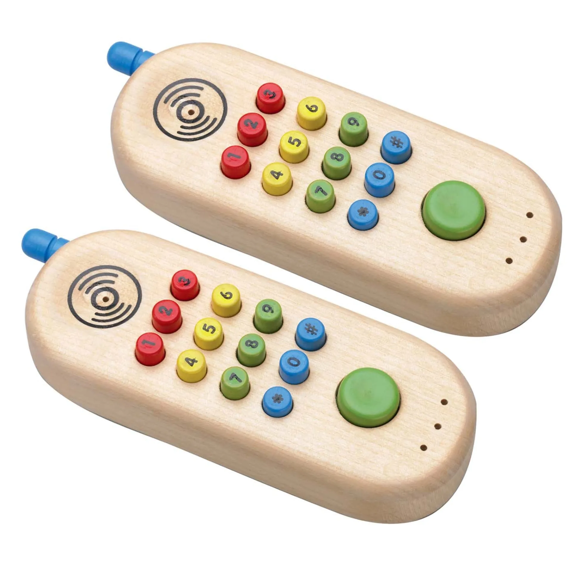 Educators Resource The Original Toy Company Dual Wooden Cell Phones for Toddlers* Preschool Education Toys & Activities