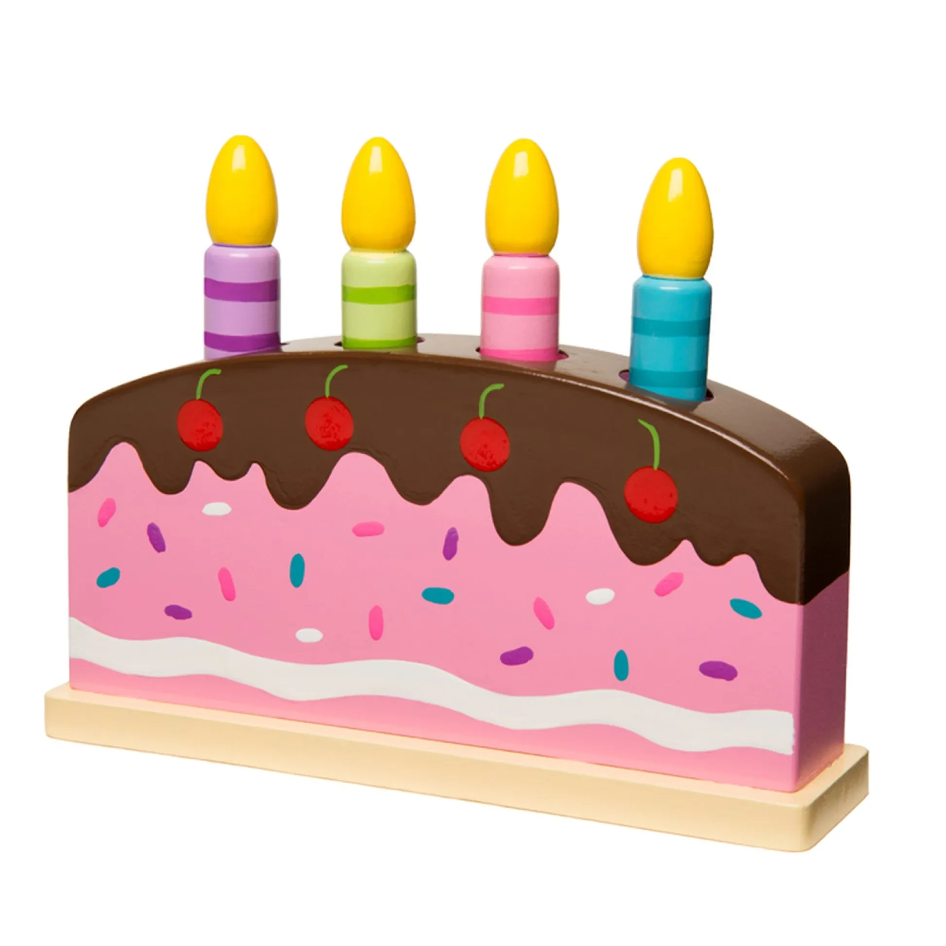Educators Resource The Original Toy Company Wooden Pop Up Birthday Cake – Multicolor* Preschool Education Toys & Activities