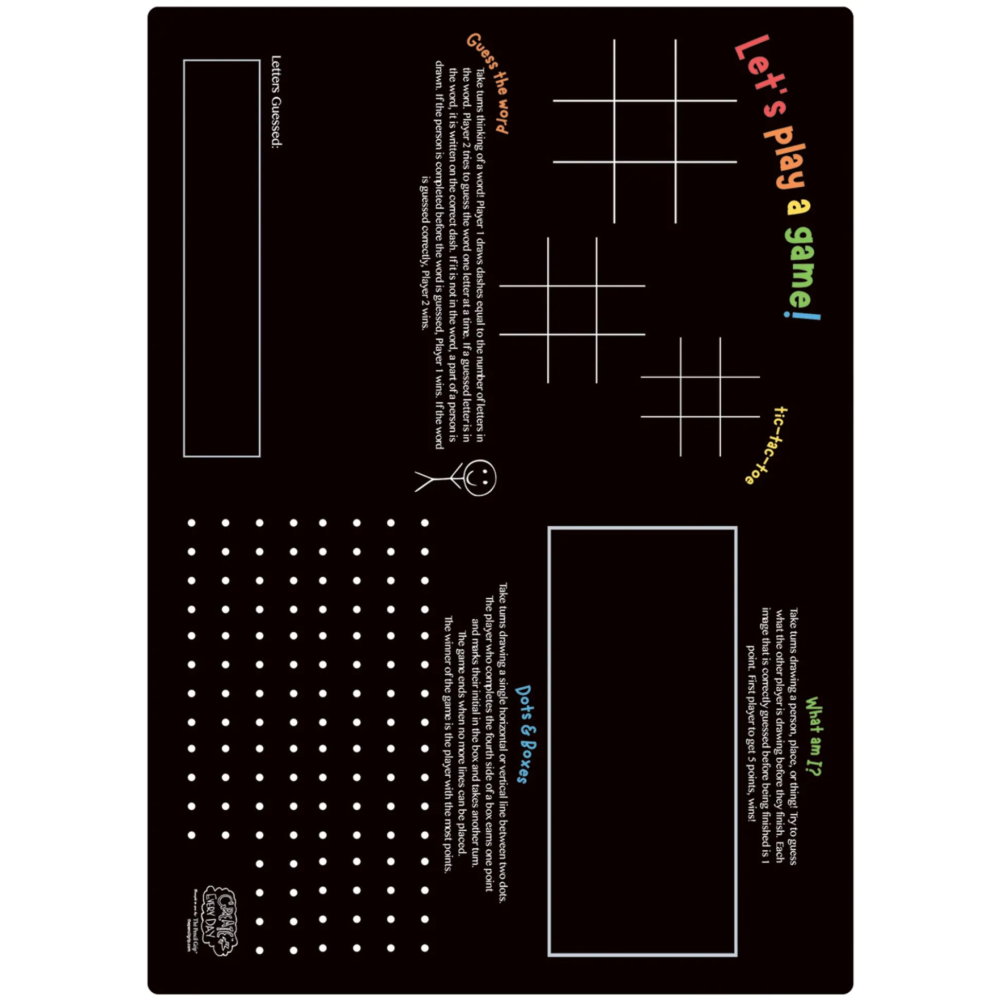 Educators Resource The Pencil Grip Activity Playmat - Interactive Drawing Games - Pack of 6* Drawing, Color & Painting|Social & Emotional Skills
