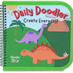 Educators Resource The Pencil Grip Daily Doodler Dino-Themed Reusable Activity Book with Wonder Stix*Kids Kids Books|Drawing, Color & Painting