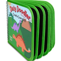 Educators Resource The Pencil Grip Daily Doodler Dino-Themed Reusable Activity Book with Wonder Stix*Kids Kids Books|Drawing, Color & Painting
