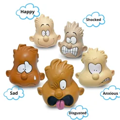 Educators Resource The Pencil Grip Feeling Heads, Multicultural - Emotion Expression Stress Balls* Social & Emotional Skills