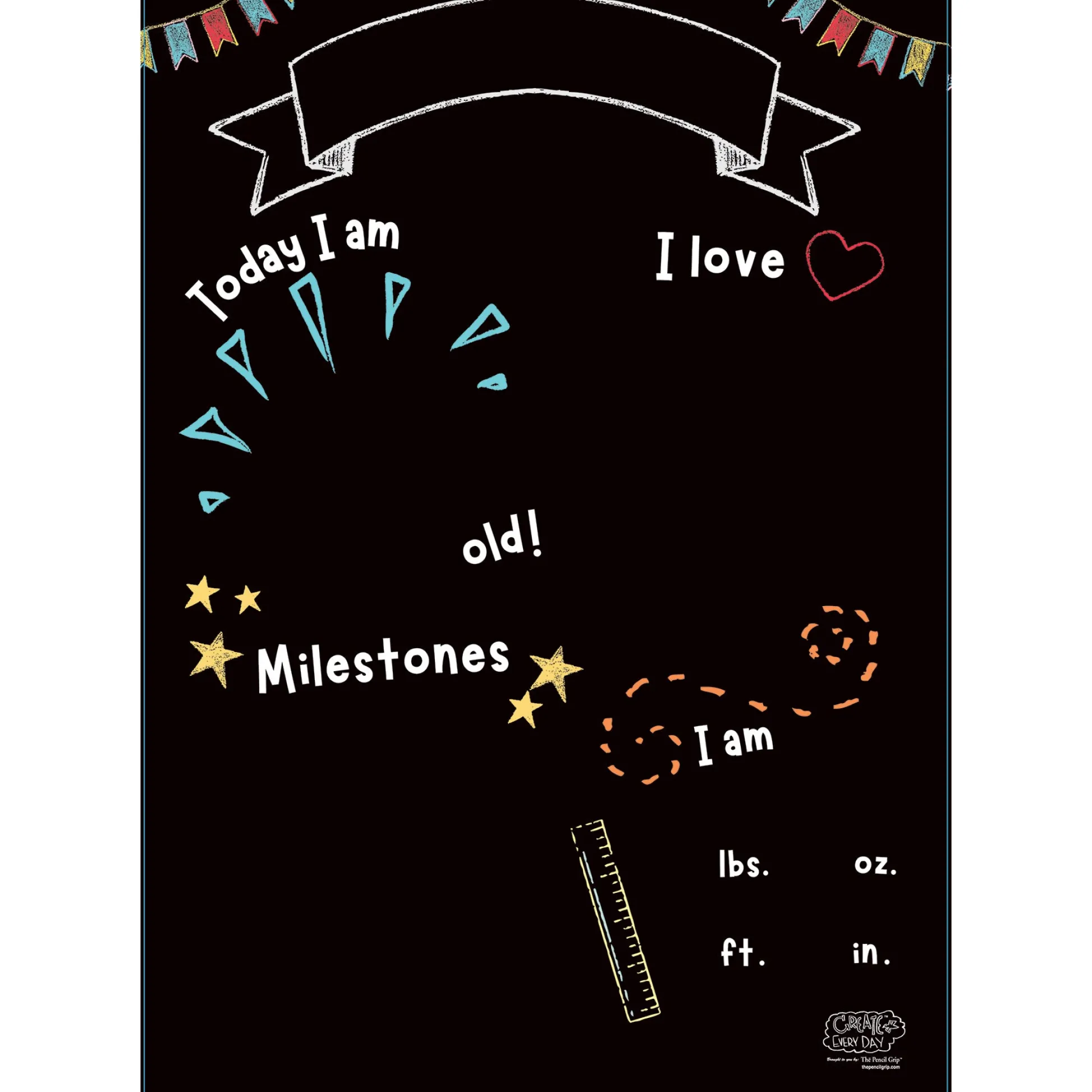 Educators Resource The Pencil Grip Home Milestones Interactive Playmat - Pack of 6* Drawing, Color & Painting