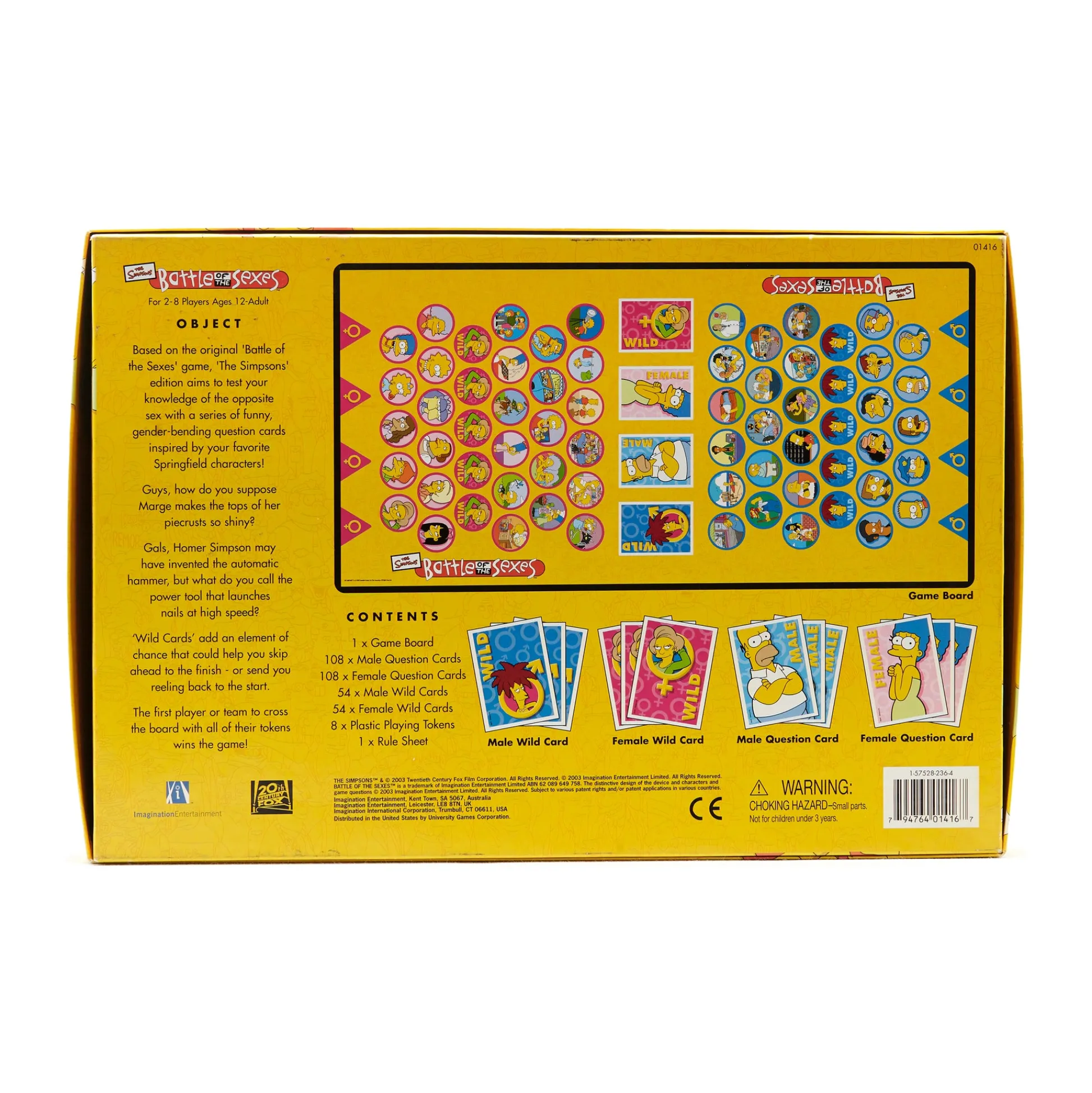 AreYouGame The Simpsons Battle of the Sexes Board Game* Role-Playing Games|Board Games
