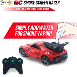 Flat River Group Thin Air Brands Hyper Drive RC Smoke Screen Racer - Red Light-Up Car with Vapor Mist* Rc Cars & Flight