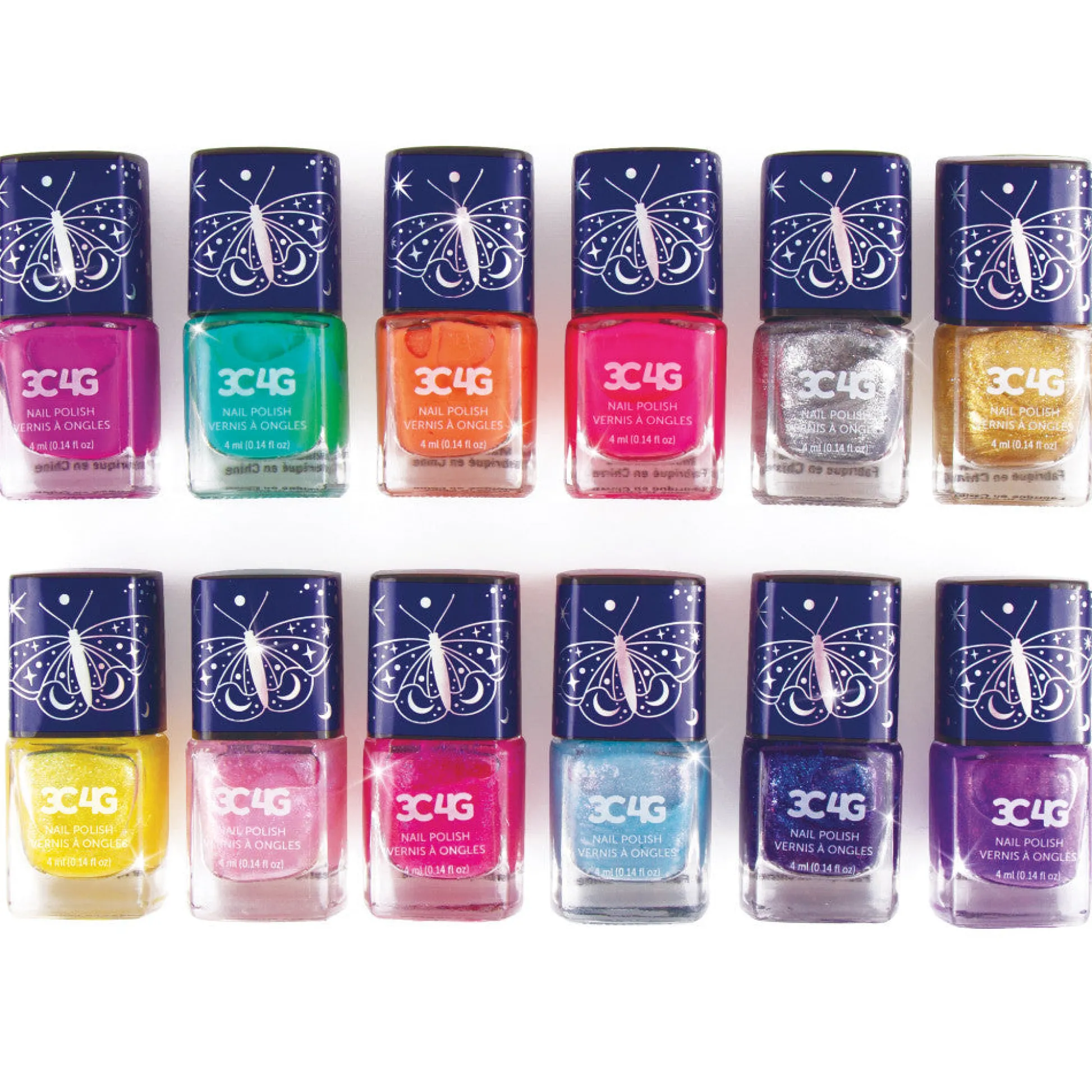 Flat River Group Three Cheers For Girls Celestial Collection Nail Polish Tower Set - 12 Colors* Drawing, Color & Painting