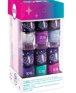 Flat River Group Three Cheers For Girls Celestial Collection Nail Polish Tower Set - 12 Colors* Drawing, Color & Painting