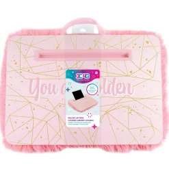 Flat River Group Three Cheers For Girls Deluxe Fur Lap Desk - Pink & Gold* Crafts & Activities