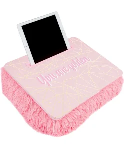 Flat River Group Three Cheers For Girls Deluxe Fur Lap Desk - Pink & Gold* Crafts & Activities