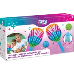 Flat River Group Three Cheers For Girls Vibrant Tie Dye Pickleball Set for Two* Toy Sports