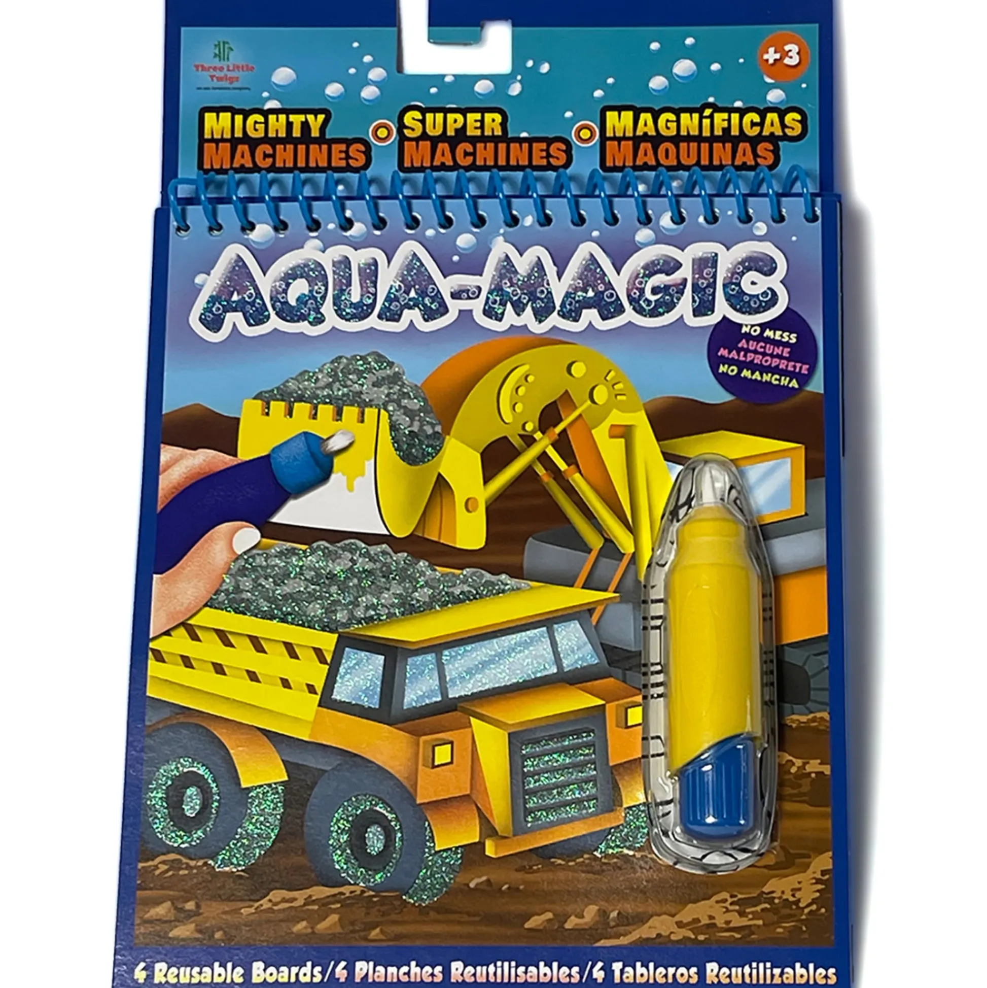 Flat River Group Three Little Twigs: Aqua Magic Bundle - 4pk Interactive Reusable Books*Kids Kids Books|Drawing, Color & Painting