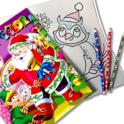 Flat River Group Three Little Twigs Christmas Coloring Set, 8-Piece Bundle, Ages 3+* Drawing, Color & Painting