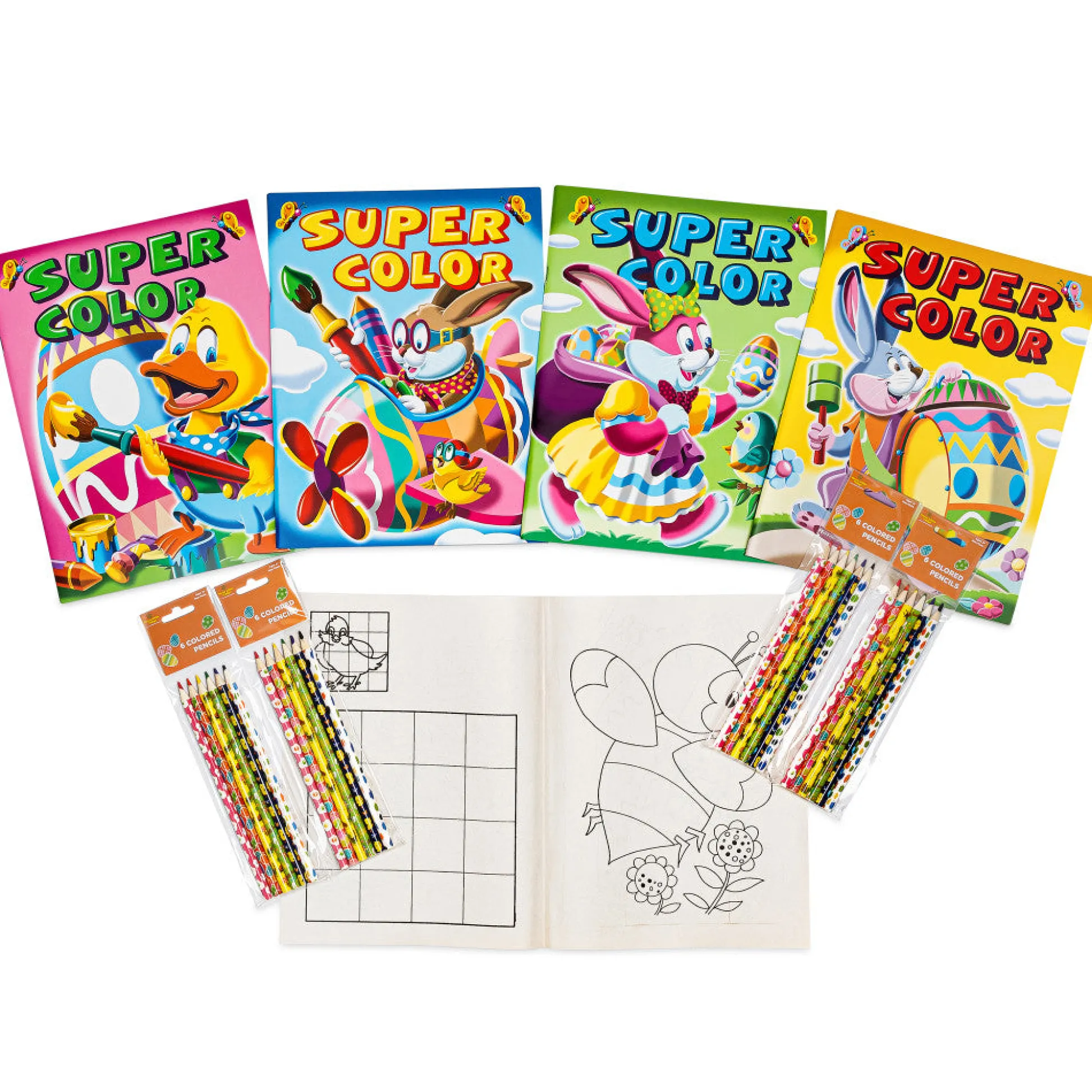 Flat River Group Three Little Twigs Easter/Spring Coloring Bundle - 8pc Set* Drawing, Color & Painting