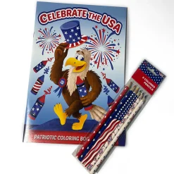 Flat River Group Three Little Twigs Patriotic 8-Piece Coloring Book Bundle for Kids Ages 3+*Kids Kids Books|Drawing, Color & Painting