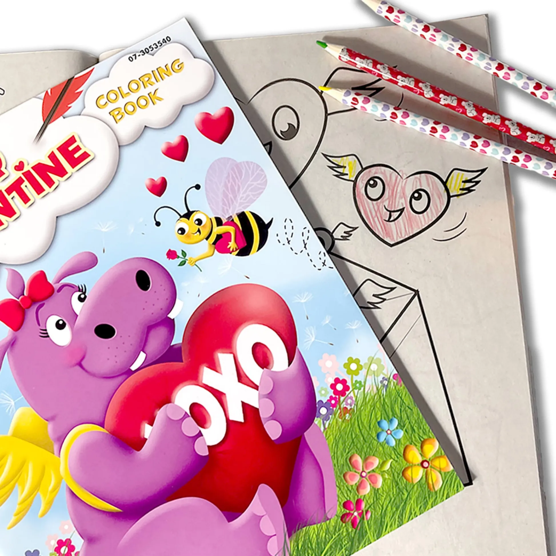 Flat River Group Three Little Twigs: Valentine's 8pc Coloring Book Bundle for Kids Age 3+*Kids Kids Books|Drawing, Color & Painting