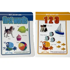 Flat River Group Three Little Twigs Write & Wipe - 8pk Assorted Reusable Educational Books*Kids Kids Books|Drawing, Color & Painting