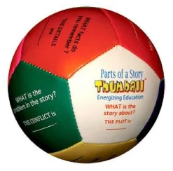 The Distribution Solutions Thumball Parts of a Story 4" Interactive Learning Game* Reading, Writing & Speech|Social & Emotional Skills