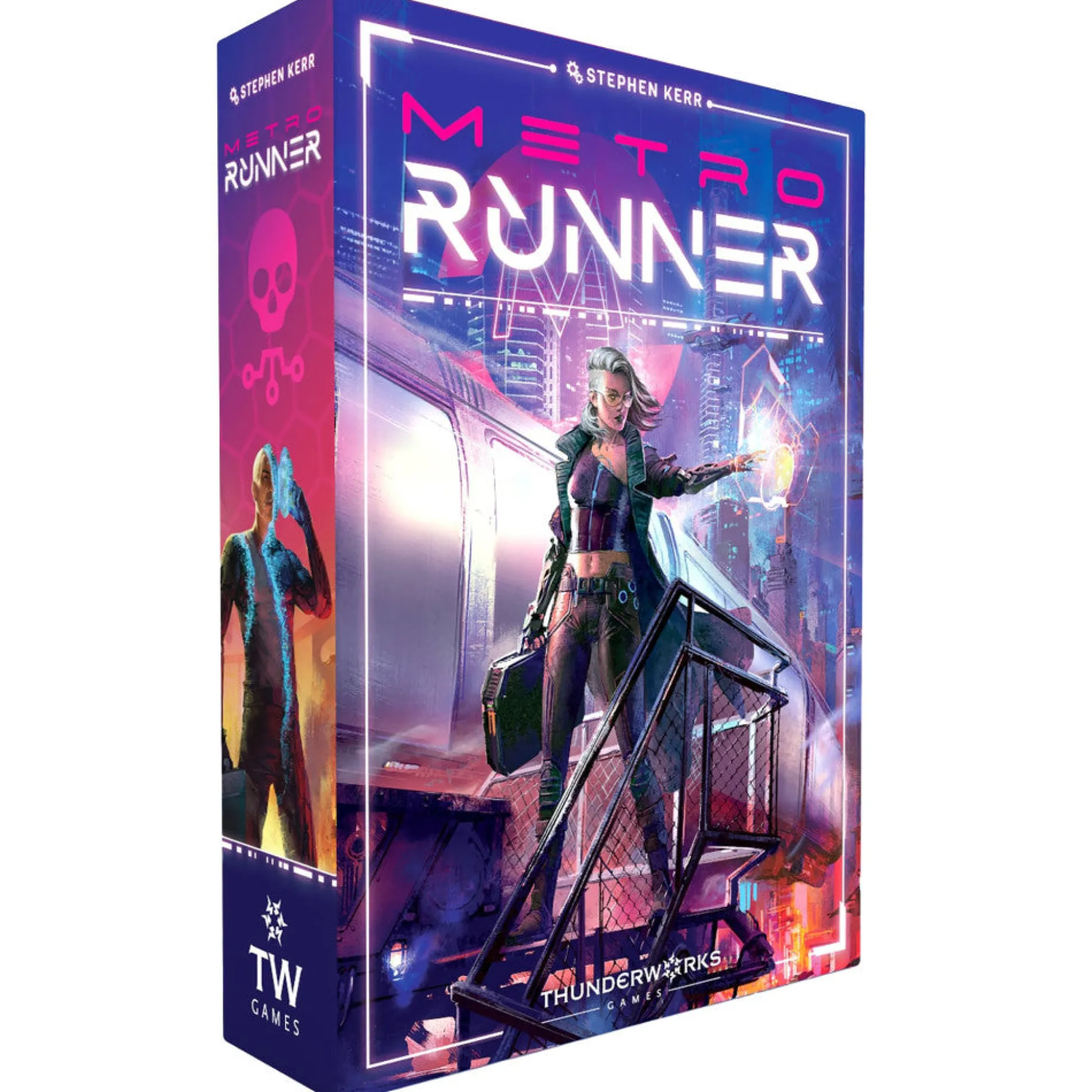 Flat River Group Thunderworks Games: Metrorunner - Ultimate Cyberpunk Strategy Board Game* Role-Playing Games|Board Games