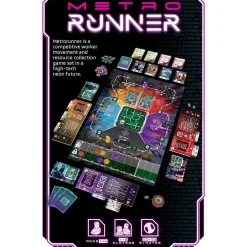 Flat River Group Thunderworks Games: Metrorunner - Ultimate Cyberpunk Strategy Board Game* Role-Playing Games|Board Games