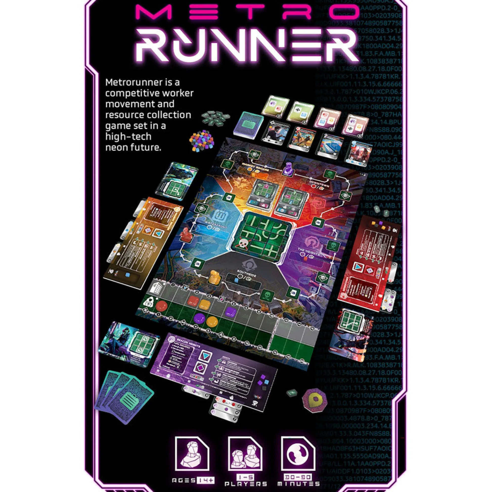 Flat River Group Thunderworks Games: Metrorunner - Ultimate Cyberpunk Strategy Board Game* Role-Playing Games|Board Games