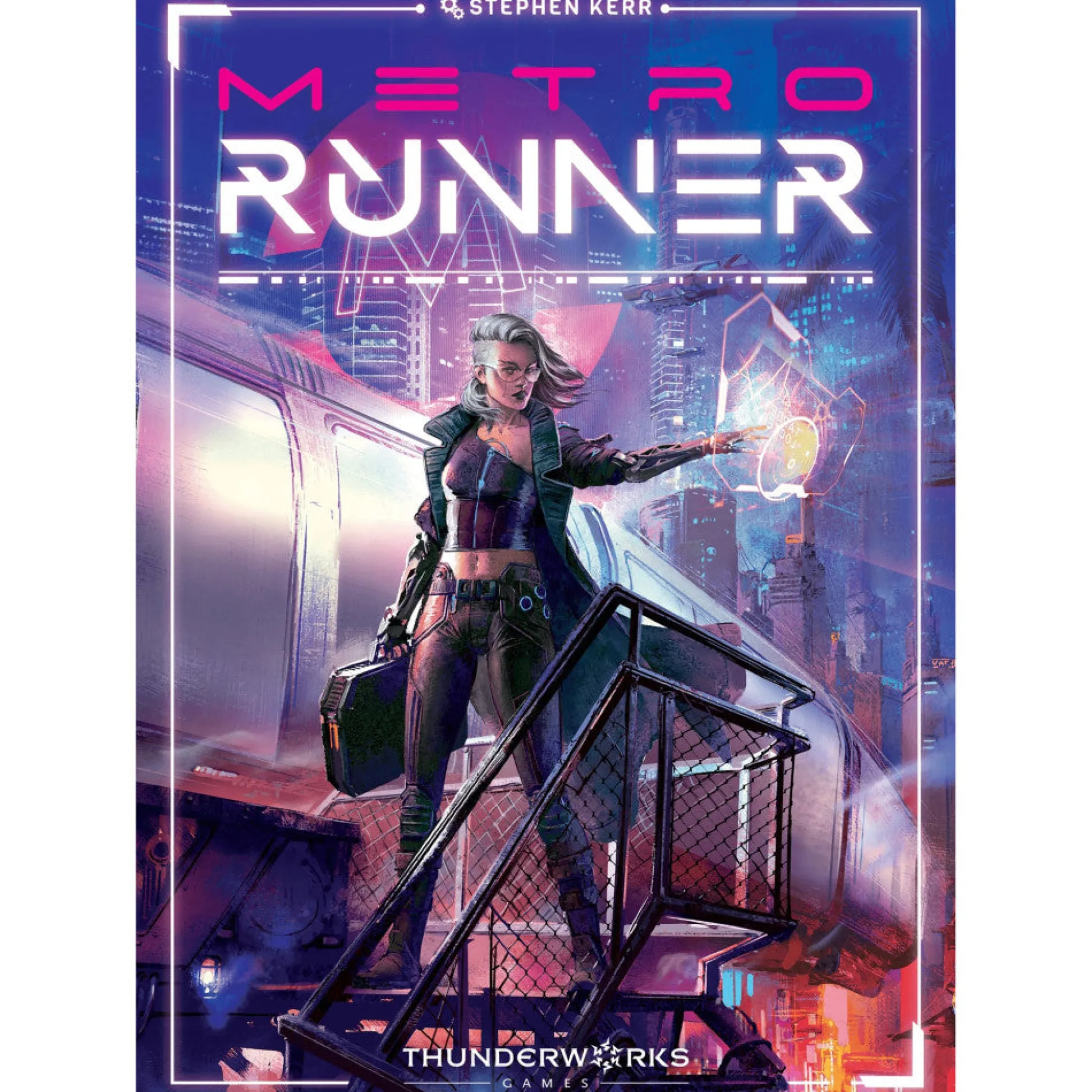 Flat River Group Thunderworks Games: Metrorunner - Ultimate Cyberpunk Strategy Board Game* Role-Playing Games|Board Games