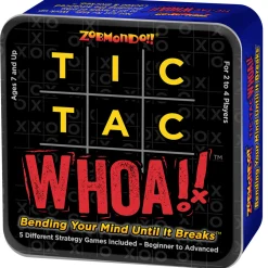 Flat River Group Tic Tac Whoa! Zobmondo!! 5-in-1 Tic Tac Toe Card Game for Families* Card Games