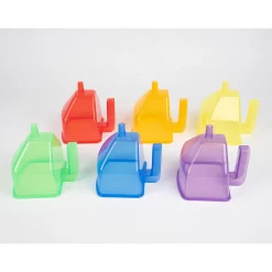 Educators Resource TickiT Colorful Translucent Funnels – Set of 6* Preschool Education Toys & Activities