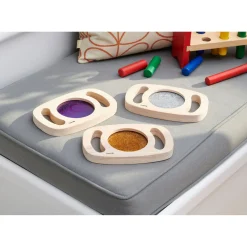 Educators Resource TickiT Easy Hold Glitter Panels - Sensory Set of 3 - Silver, Gold, Purple* Preschool Education Toys & Activities