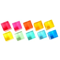 Educators Resource TickiT Gem Cubes - Colorful Learning Fun Set of 10* Blocks, Sorting & Stacking Toys|Preschool Education Toys & Activities