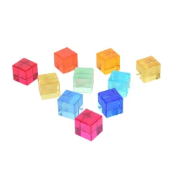 Educators Resource TickiT Gem Cubes - Colorful Learning Fun Set of 10* Blocks, Sorting & Stacking Toys|Preschool Education Toys & Activities