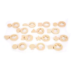 Educators Resource TickiT Inside Outside Wooden Shapes - Educational Learning Toy* Preschool Education Toys & Activities