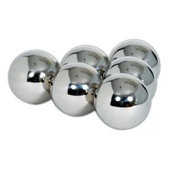 Educators Resource TickiT Mystery Sensory Balls - Set of 6: Reflective Stainless Steel* Preschool Education Toys & Activities