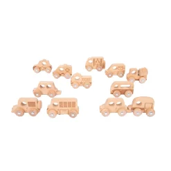 Educators Resource TickiT Natural Wooden Vehicles Set - 12 Piece Playset* Preschool Vehicles|Preschool Education Toys & Activities