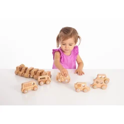 Educators Resource TickiT Natural Wooden Vehicles Set - 12 Piece Playset* Preschool Vehicles|Preschool Education Toys & Activities