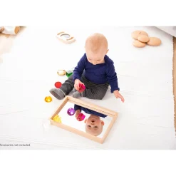 Educators Resource TickiT Small Wooden Mirror Tray - Reflective Learning Adventure* Preschool Education Toys & Activities