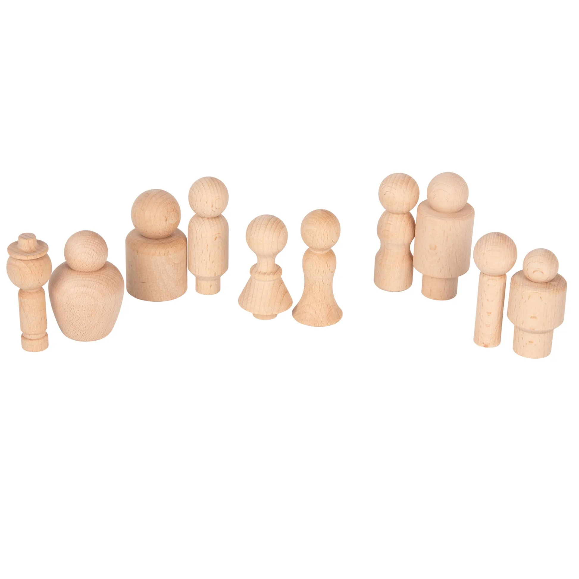 Educators Resource TickiT Wooden Community Figures - Set of 10 - Creative Play for Toddlers* Preschool Figures & Playsets|Preschool Education Toys & Activities