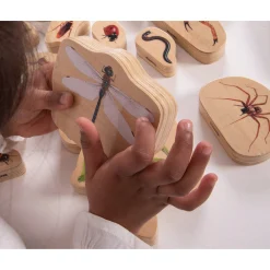 Educators Resource TickiT Wooden Minibeast Blocks – 15 Piece Learning Set* Preschool Building Sets & Blocks|Preschool Education Toys & Activities