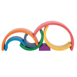 Educators Resource TickiT Wooden Rainbow Architect Arches - 7 Piece Set* Wood & Jumbo Blocks