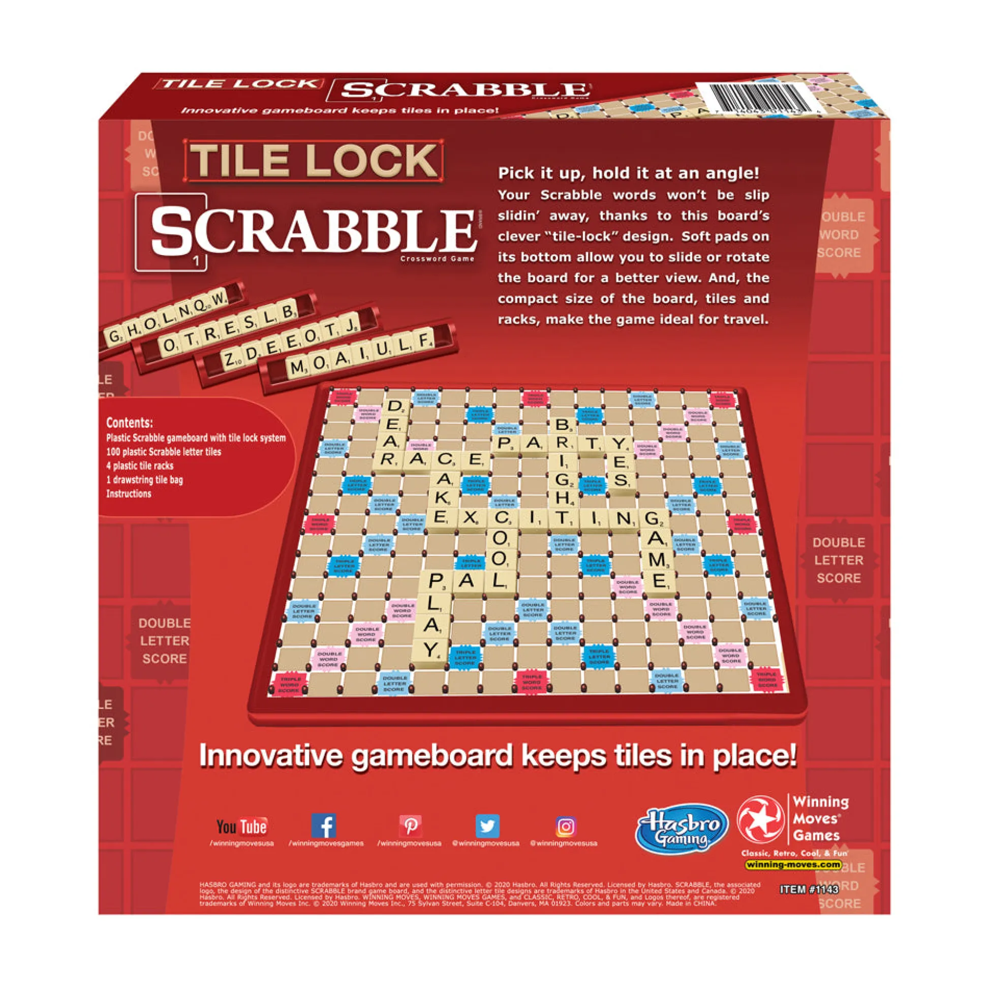 AreYouGame Tile Lock Scrabble Portable Edition Board Game* Reading, Writing & Speech|Role-Playing Games