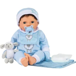 Flat River Group Tiny Treasures Lifelike Baby Doll with Layette Set - Soft Hair* Social & Emotional Skills|Baby Dolls